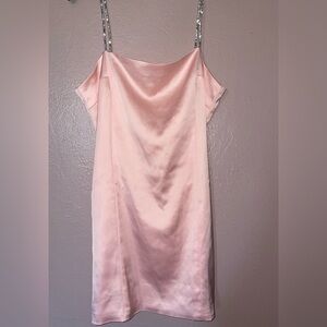 Forever 21 Pink Satin Slip Dress